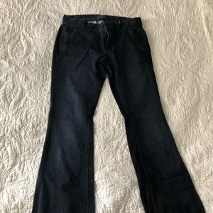 Ann Taylor loft dark wash modern flare jeans